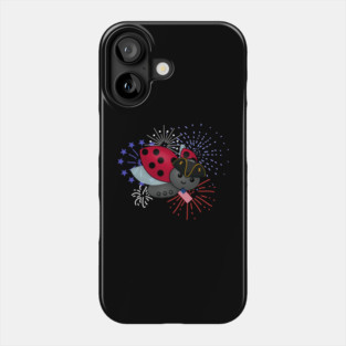 July 4th Minuteman Ladybug Phone Case