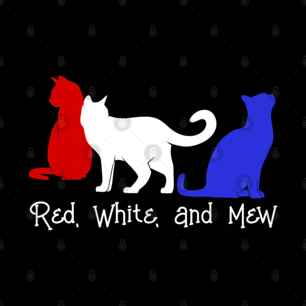 Red, White, And Mew July 4th Cats by HolidayBug