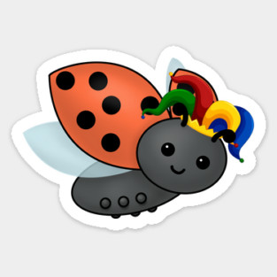Jester Ladybug Sticker