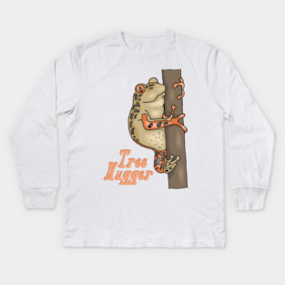 Tree Hugger, Tree Frog Kids Long Sleeve T-Shirt