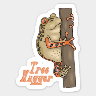 Tree Hugger, Tree Frog Sticker