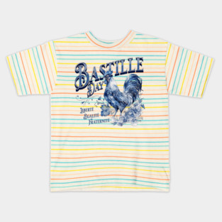 Bastille Day Rooster Kids T-Shirt