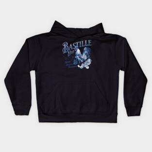 Bastille Day Rooster Kids Hoodie