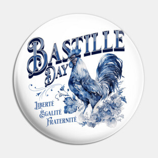 Bastille Day Rooster Pin