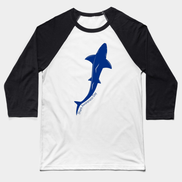 Shark Awareness Day Baseball T-Shirt by HolidayBug