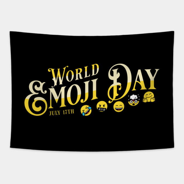 World Emoji Day Tapestry by HolidayBug