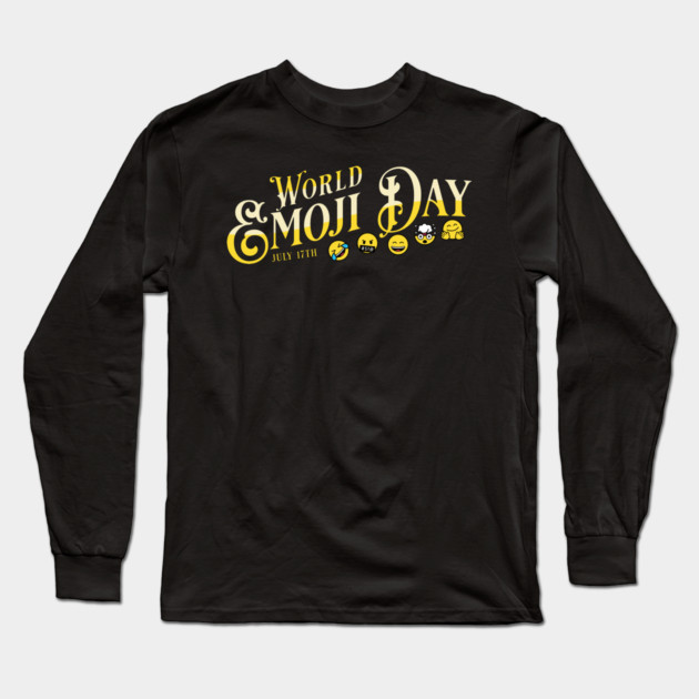 World Emoji Day Long Sleeve T-Shirt by HolidayBug