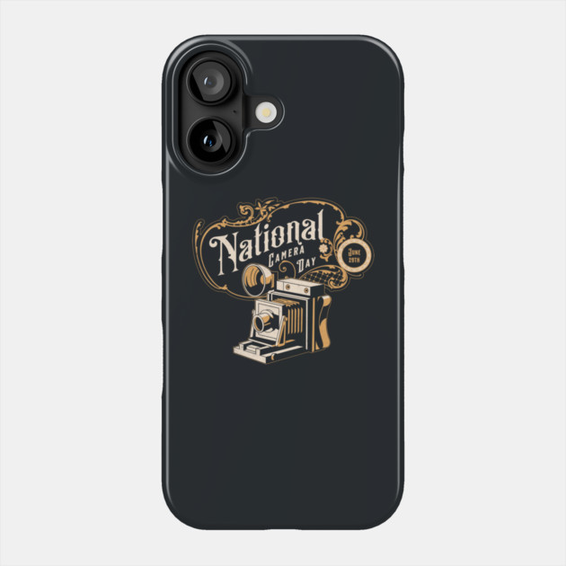 National Camera Day, vintage camera Phone Case by HolidayBug