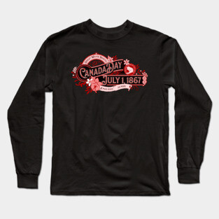 Canada Day Vintage Signage Long Sleeve T-Shirt