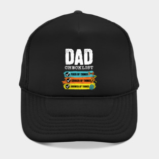 Grunge Funny Dad Checklist Hat