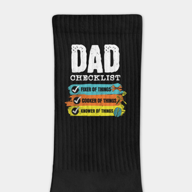 Grunge Funny Dad Checklist by HolidayBug