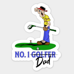 No. 1 Golfer Dad Sticker