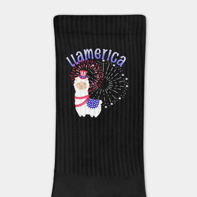 Llama American July 4th by HolidayBug