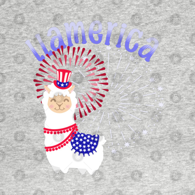 Llama American July 4th by HolidayBug