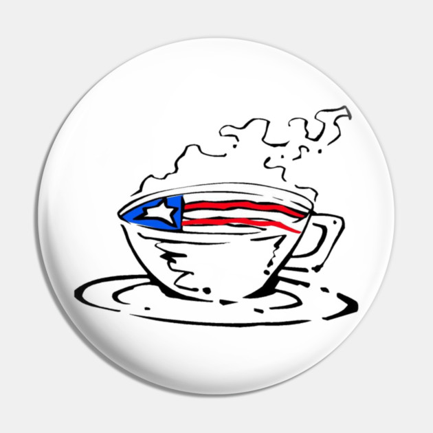 American Coffee Pin by HolidayBug