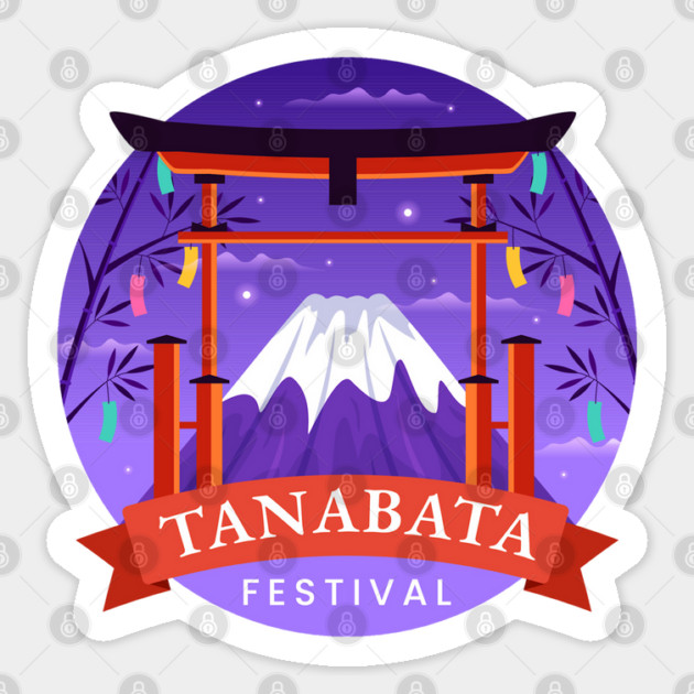 Tanabata Mt Fuji Sticker by HolidayBug