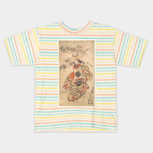 Vintage Woman during the Tanabata Festival Kids T-Shirt