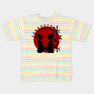 Tanabata Couple Silhouette Kids T-Shirt