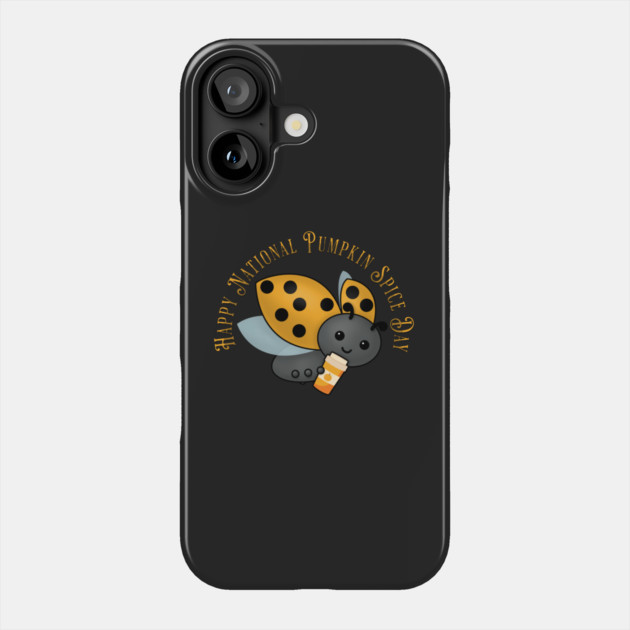 Pumpkin Spice Ladybug Phone Case by HolidayBug
