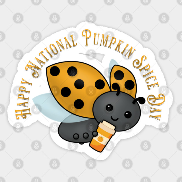 Pumpkin Spice Ladybug Sticker by HolidayBug
