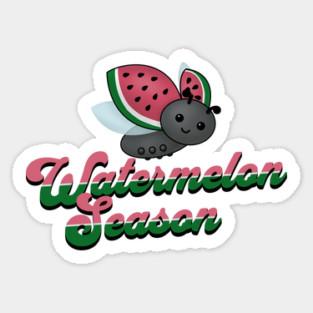 Watermelon Season Ladybug Sticker