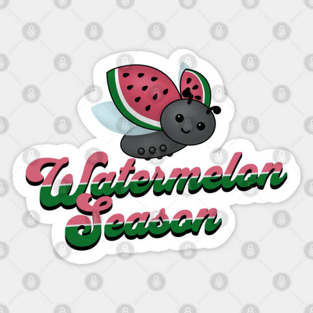 Watermelon Season Ladybug Sticker by HolidayBug