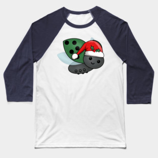 Christmas Ladybug Baseball T-Shirt