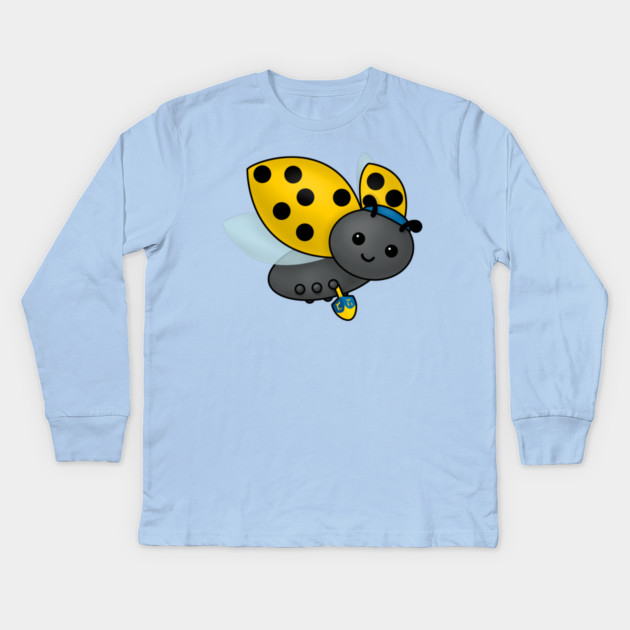 Hanukkah Ladybug Kids Long Sleeve T-Shirt by HolidayBug
