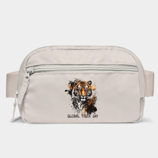 Global Tiger Day, grunge tiger Bag