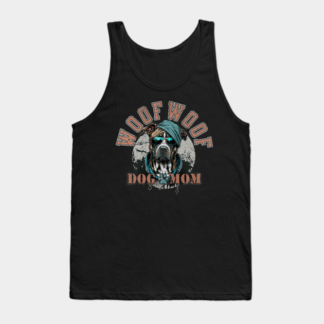 Grunge Dog Mom Tank Top by HolidayBug