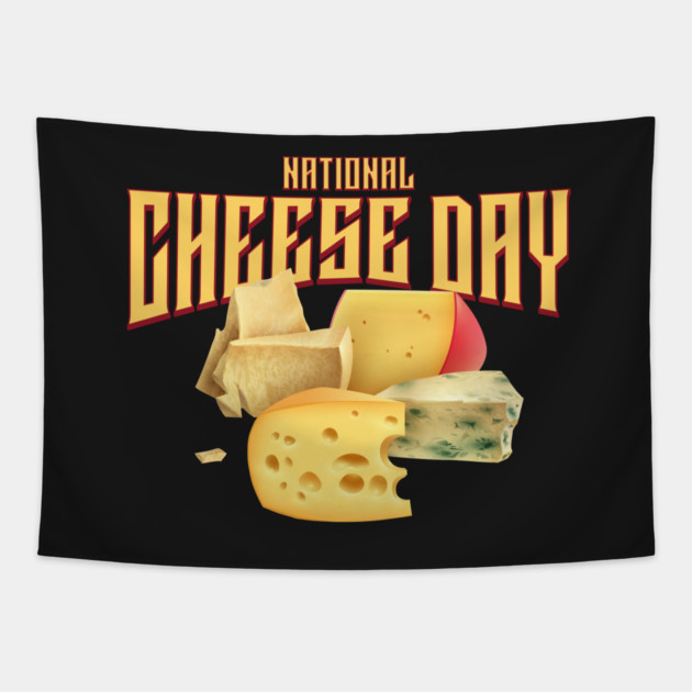 National Cheese Day Tapestry by HolidayBug