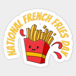 National French Fries Day Sticker