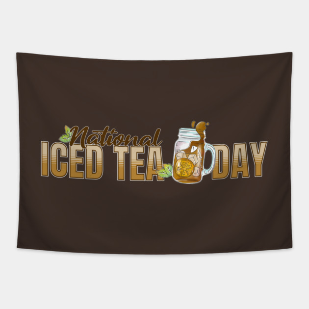 National Iced Tea Day Tapestry by HolidayBug