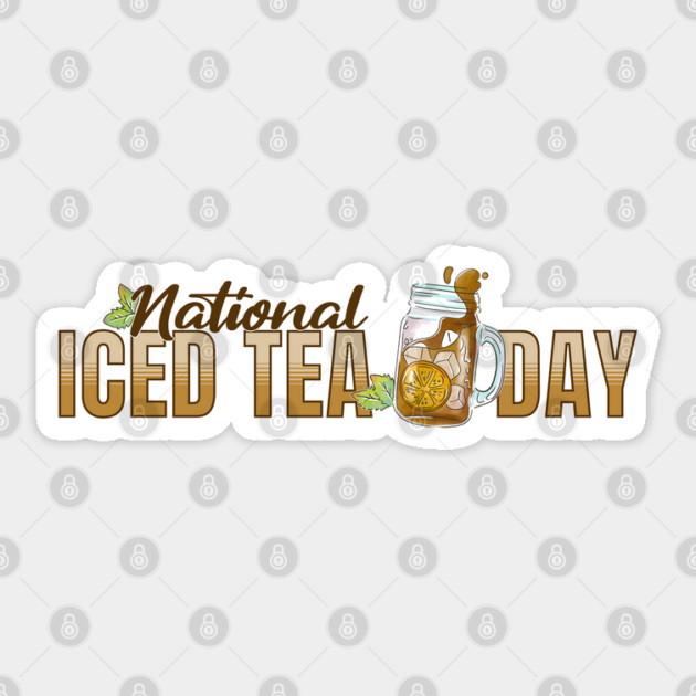 National Iced Tea Day Sticker by HolidayBug