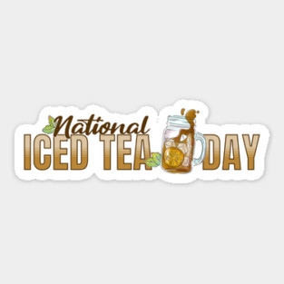 National Iced Tea Day Sticker