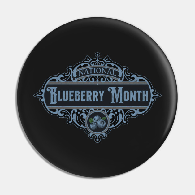 Vintage National Blueberry Month Pin by HolidayBug