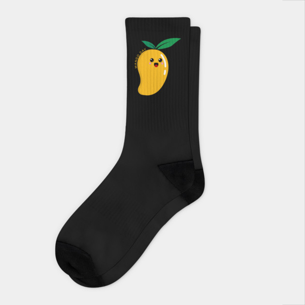 Mango Day, cute mango Socks by HolidayBug