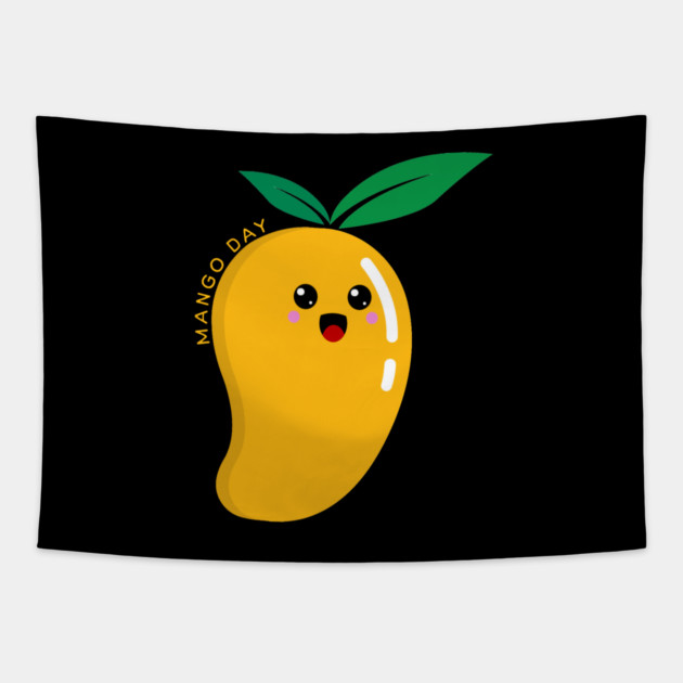 Mango Day, cute mango Tapestry by HolidayBug