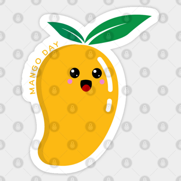 Mango Day, cute mango Sticker by HolidayBug