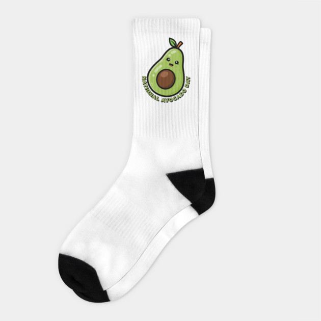 National Avocado Day Socks by HolidayBug