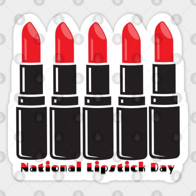 National Lipstick Day Sticker by HolidayBug