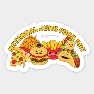 National Junk Food Day Sticker