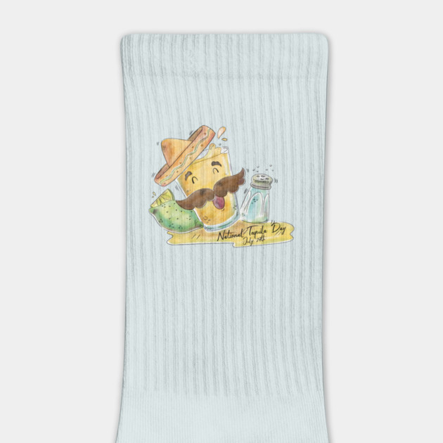 Watercolor National Tequila Day by HolidayBug