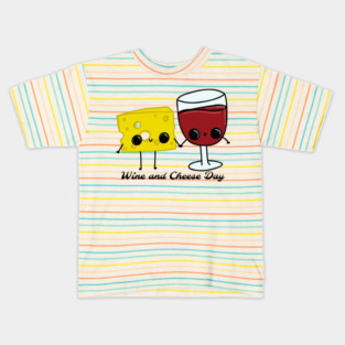 National Wine and Cheese Day Kids T-Shirt