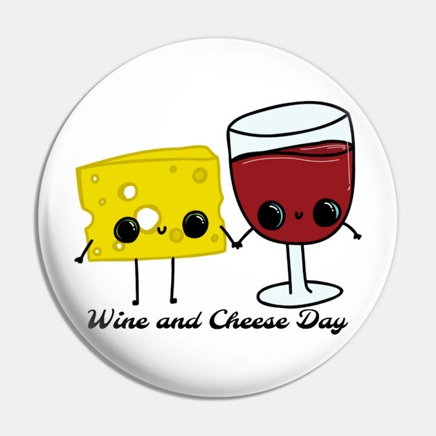 National Wine and Cheese Day Pin by HolidayBug