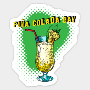 Pina Colada Day Sticker