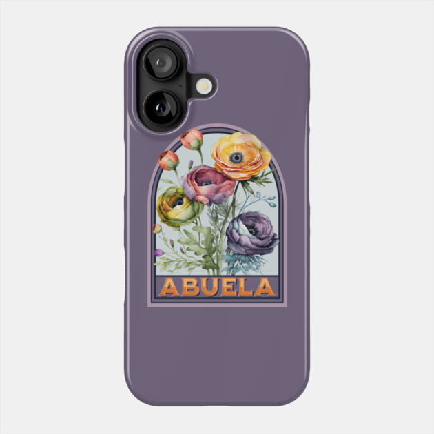Abuela Vintage Floral Grandmother Phone Case by HolidayBug