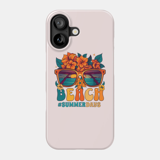 National Beach Day, tropical flowers Phone Case by HolidayBug