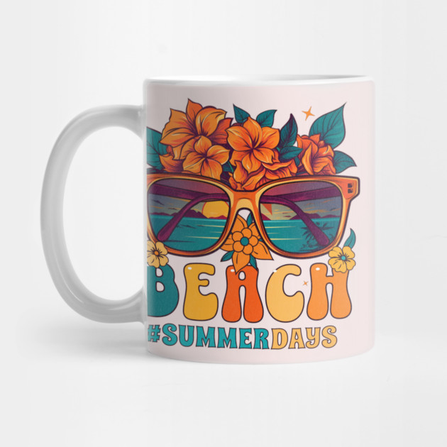 National Beach Day, tropical flowers by HolidayBug