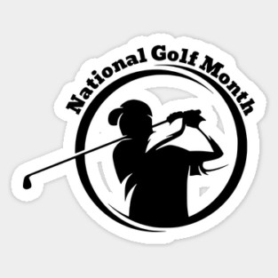 National Golf Month Sticker